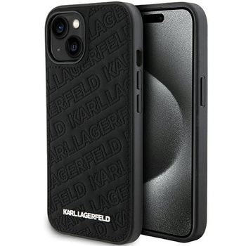 Karl Lagerfeld KLHCP15SPQKPMK iPhone 15 / 14 / 13 6.1" czarny/black hardcase Quilted K Pattern