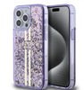 Etui Guess Liquid Glitter Gold do iPhone 15 Pro Max Fioletowy - GUHCP15XLFCSEGU