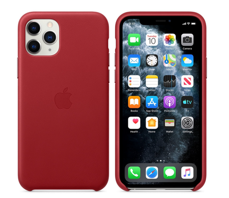 Skórzane etui Apple do iPhone 11 Pro Etui Czerwone - MWYF2ZM/A 