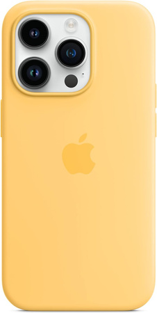 APPLE SILICONE CASE IPHONE 14 PRO ZÓŁTY