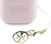 Słuchawki douszne GUESS Glossy Effect Printed Classic Logo & Charm Wodoodporne Różowy