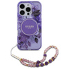Etui Guess IML Flowers do iPhone 16 Pro Max Fioletowe - GUHMP16XHFWBRCESU
