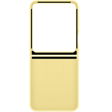 Etui Samsung Silicone Cover Ring do Galaxy Z Flip6 - Żółte