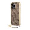 Etui Guess Classic Logo do iPhone 14 Pro Brązowe - GUHCP14LGF4GBR
