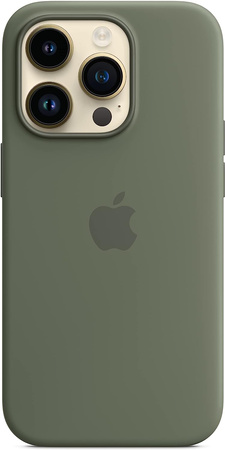 Silikonowe etui z MagSafe Apple do iPhone 14 Pro Oliwka - MQUH3ZM/A