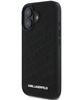 Karl Lagerfeld PU Quilted Pattern Case for iPhone 16 Black