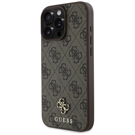 Etui Guess HC PU 4G Small 4G and Classic do iPhone 16 Pro MagSafe brązowy