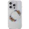 Etui Guess IML Flowers Wreatch do iPhone 15 Pro Przezroczyste - GUHMP15LHFWFCT