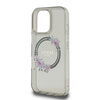 Etui Guess IML Flowers do iPhone 16 Pro Czarne - GUHMP16LHFWFCK