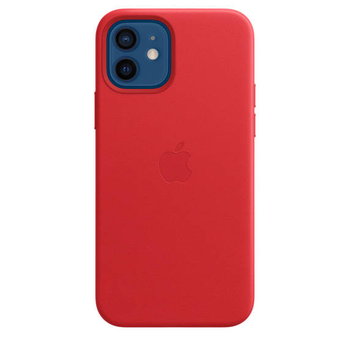 APPLE Leather CASE IPHONE 12 / 12 Pro CZERWONE