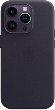 APPLE LEATHER CASE IPHONE 14 PRO Atramentowy