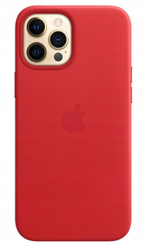 Skórzane etui z MagSafe Apple do iPhone 12 Pro Max Czerwone - MHKJ3ZM/A