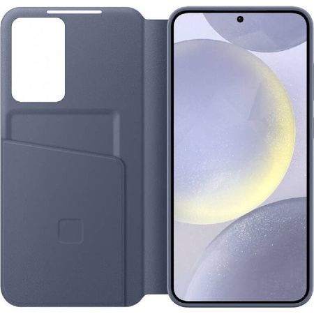 Etui z klapką Samsung Smart View Wallet Case do Galaxy S24 Plus, Fioletowe