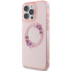 Etui Guess IML Flowers do iPhone 16 Pro Max Różowe - GUHMP16XHFWFCP