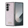 Guess PC/TPU Glitter Flakes Metal Logo Case for Samsung Galaxy Z Fold 6 Róż