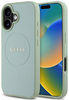 Guess PU Grained Classic Logo MagSafe etui na iPhone 16 zielony