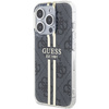 Etui Guess Gold Stripe do iPhone 15 Pro Czarne - GUHCP15LH4PSEGK