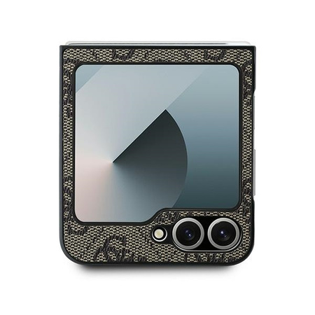 Etui Guess 4G Classic Logo do Galaxy Z Flip 6 Brązowe - GUHCZF64GMGBR