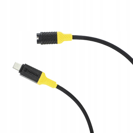 Kabel Tactical Recce 3:20 do ładowania zegarków Garmin USB-C 1m Czarno-Żółty
