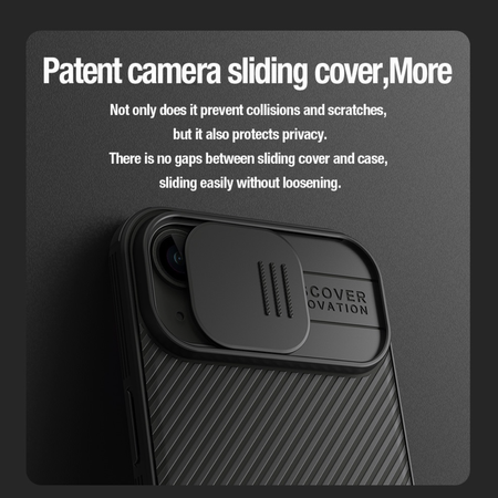 Nillkin CamShield PRO Magnetic Hard Case for Apple iPhone 15 Czarne