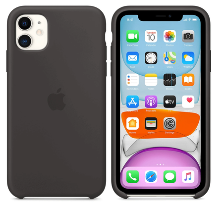 Silikonowe etui Apple do iPhone 11 Czarne - MWVU2ZM/A