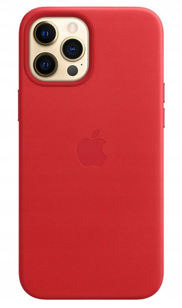 Skórzane etui z MagSafe Apple do iPhone 12 Pro Max Czerwone - MHKJ3ZM/A