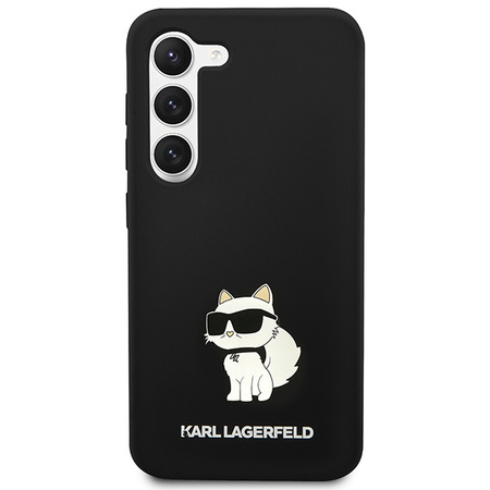 Etui Silikonowe Karl Lagerfeld Choupette do Galaxy S24 Czarne - KLHCS24SSNCHBCK