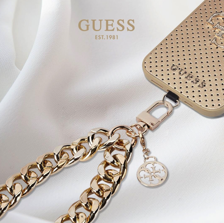 Guess Universal Hand Strap 4G Charm Gold