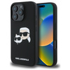 Karl Lagerfeld Liquid Silicone Double Heads MagSafe Case for iPhone 16 Pro Max Black