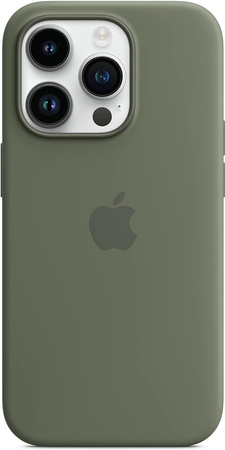Silikonowe etui z MagSafe Apple do iPhone 14 Pro Max Oliwka - MQUN3ZM/A