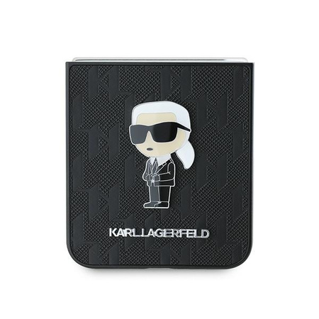 Karl Lagerfeld Z Flip6 F741czarny/black Saffiano Monogram Ikonik Pin