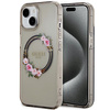 Etui Guess IML Flowers Wreatch do iPhone 15 Czarne - GUHMP15SHFWFCK