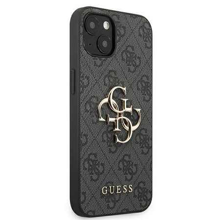 Guess GUHCP13M4GMGGR iPhone 13 / 14 / 15 6.1" szary/grey hardcase 4G Big Metal Logo