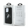 Karl Lagerfeld Liquid Silicone Karl and Choupette MagSafe Case for iPhone 16 Pro Czarne
