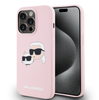 Karl Lagerfeld Liquid Silicone Double Heads MagSafe Case for iPhone 14 Pro Róż