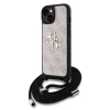 Etui Guess PU 4G Metal Logo Crossbody Strap do iPhone 15 Różowe - GUHCP15SP4GMGCRP