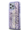 Etui Guess Liquid Glitter Gold do iPhone 15 Pro Max Fioletowy - GUHCP15XLFCSEGU