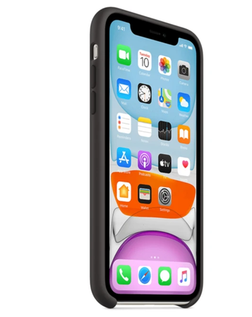 Silikonowe etui Apple do iPhone 11 Czarne - MWVU2ZM/A