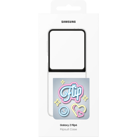 Etui Samsung FlipSuit do Galaxy Z Flip6, przezroczyste z wymienną płytką