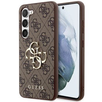 GUESS S24 S921 BRĄZOWY/BROWN HARDCASE 4G BIG METAL LOGO