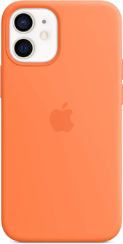 APPLE SILICONE CASE IPHONE 12 Mini Pomarańczowe