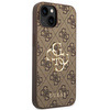 Guess GUHCP14S4GMGBR iPhone 14 / 15 / 13 6.1" brązowy/brown hardcase 4G Big Metal Logo