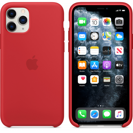 Silikonowe etui Apple do iPhone 11 Pro Max Czerwone - MWYV2ZE/A
