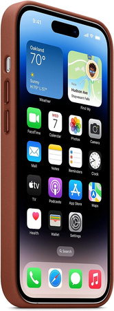APPLE LEATHER CASE IPHONE 14 PRO Brązowy 