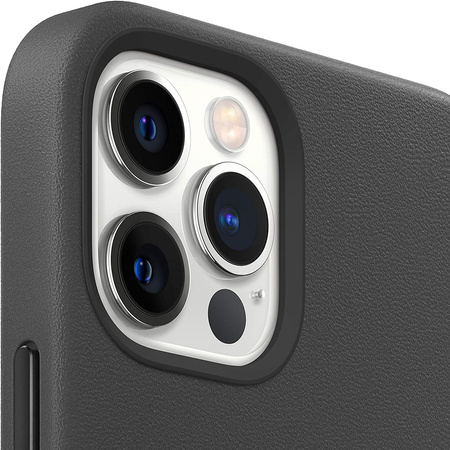 APPLE LEATHER CASE IPHONE 12 Pro Max Czarne