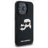 Karl Lagerfeld Liquid Silicone Double Heads MagSafe Case for iPhone 16 Pro Max Black