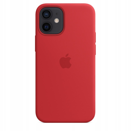 Apple Iphone 12 Mini Silikonowe etui z Magsafe - Czerwone 