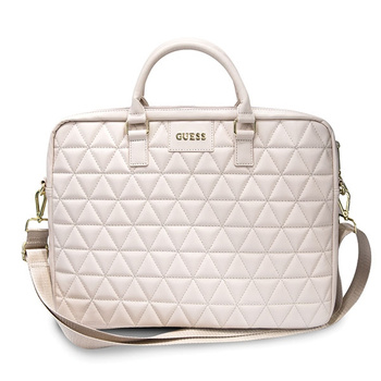 Guess Quilted Bag for Notebook 16"  Różowe