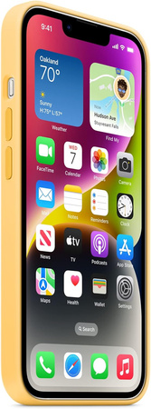 Silikonowe etui z MagSafe Apple do iPhone 14 Zółte - MPT23ZM/A