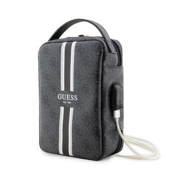 GUESS TORBA GUHBP4RPSK ORGANIZER CZARNY/BLACK 4G PRINTED STRIPES